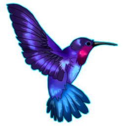 Pretty Purple Hummingbird Clipart | Purple, Pink, and their ...