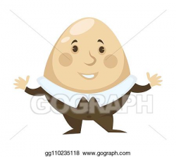 Vector Art - Alice in wonderland character humpty dumpty egg ...