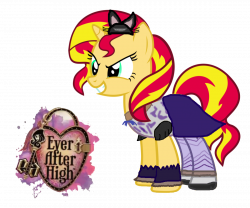 Sunset Shimmer as Kitty Cheshire by ThunderFists1988.deviantart.com ...