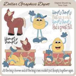 Humpty Dumpty - Clip Art - $1.00 : Dollar Graphics Depot ...