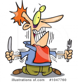 Hungry Clipart #1047760 - Illustration by toonaday