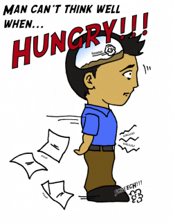 Man Can't Think Well When Hungry! by cr8ivecodesmith on DeviantArt