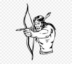 Free Png Download Native American Bow And Arrow Drawing ...
