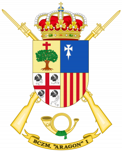File:Coat of Arms of the 1st Brigate of Mountain Hunters Aragón.svg ...
