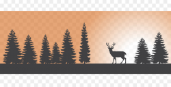 Silhouette Tree clipart - Deer, Hunting, Silhouette ...