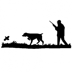 Hunting Dog Silhouette Clipart - Clip Art Library