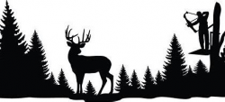 Image result for Deer Scene Silhouette SVG | Winter svgs ...