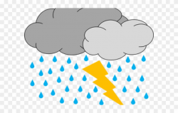 Thunder Clipart Bad Weather - Storm Cloud Clip Art - Png ...