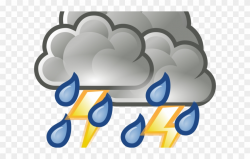Hurricane Clipart Thunderstorm - Showers Weather - Png ...