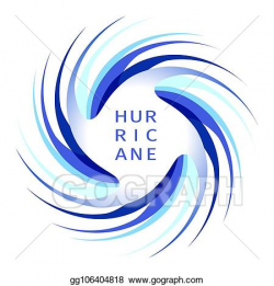 Vector Illustration - Blue hurricane logo. EPS Clipart ...