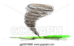 Stock Illustration - Sketch of the hurricane. Clipart ...