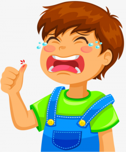 Crying Boy Hurt Finger, Tear, Cartoon, Cry PNG Image and Clipart for ...