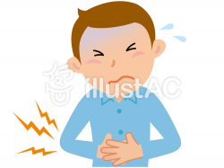 Free Cliparts : stomach ache Stomach pain - 326155 | illustAC