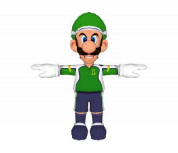 GameCube - Super Mario Strikers - Luigi (Prototype) - The Models ...