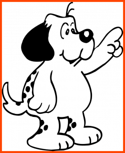 Inspiring Cartoon Happy Dog Coloring Pages Hanslodge Cliparts Of ...