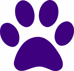 Image of Bulldog Paw Clipart #13681, Purple Paw Print Clip Art ...