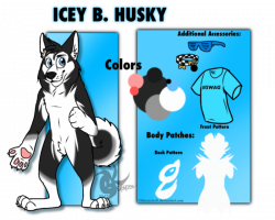 Icey - The Husky - Ref. Sheet] by BKcrazies0 on DeviantArt