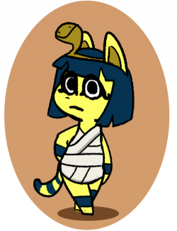 ankha and lucky | Tumblr