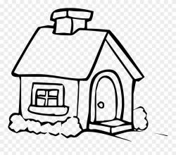 Hut Clipart Big House - Colouring In Pages Household Items ...