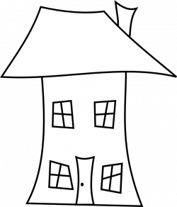 Tilted house clipart