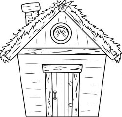 Hut clipart black and white 1 » Clipart Station