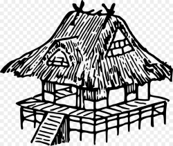 Nipa Hut Sketch at PaintingValley.com | Explore collection ...