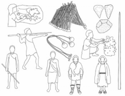 Early Humans Clip Art: Paleolithic / Early Stone Age People and Artifacts