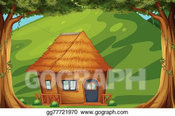 Vector Art - Cabin. Clipart Drawing gg77721970 - GoGraph