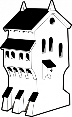 clipartist.net » Clip Art » medieval building SVG