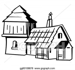 Vector Illustration - Village house. EPS Clipart gg60108878 ...