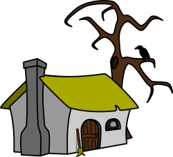 OnlineLabels Clip Art - Witch's Cottage