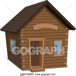 Vector Illustration - Wood house lifestyle. EPS Clipart ...
