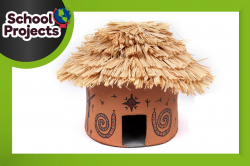 How to Make an African Hut Model | 3rd grade African Art ...