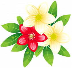 Red and Yellow Exotic Flowers PNG Clipart Image | Flores | Pinterest ...