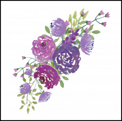 Appealing Prettythingsforyou Purple Pics Of Wedding Bouquet Clipart ...