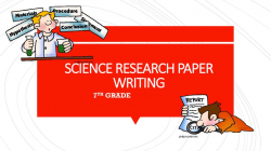 SCIENCE RESEARCH PAPER WRITING - ppt download