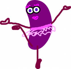 Purple Dancing Jelly Bean Clip Art at Clker.com - vector clip art ...