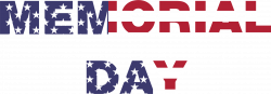 Clipart - Memorial Day Typography