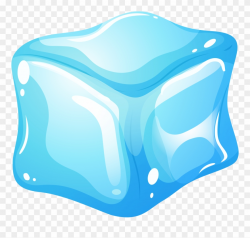 Ice Cube Blue Clip Art Web Clipart - Ice Cube - Png Download ...