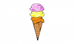 Clipart - Ice cream waffle