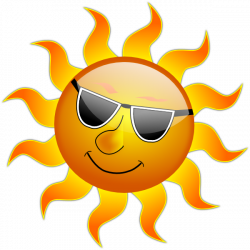 sun face clip art | Summer Smile Sun clip art - vector clip art ...