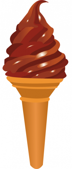 Chocolate Ice Cream Cone Decal - TenStickers