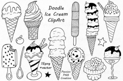 Pin by Etsy on Products | Doodle art, Draw ice cream, Doodles