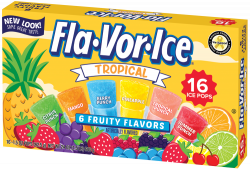 Fla•Vor•Ice Fruity Ice Pops/ Freezer Pops | Assorted & Tropical ...