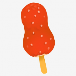 Red Ice Cream Illustration, Red, Three Dimensional, Icy PNG ...