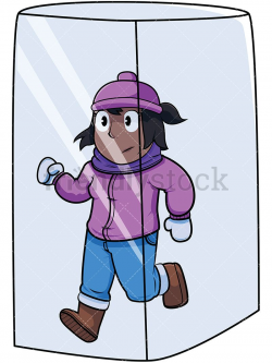 Black Woman Trapped In Ice Cube | Crafty | Vector clipart ...