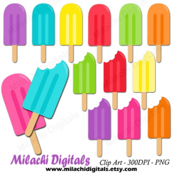 Popsicle clipart, ice pop clipart, vector graphics, ice cream clipart,  digital clip art, commercial use - M450