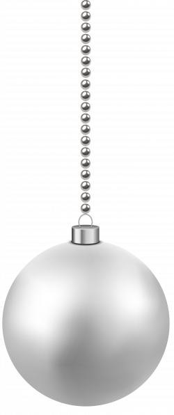 White Christmas Hanging Ball PNG Clipart Image | Gallery ...