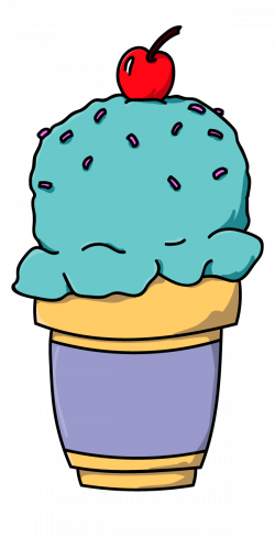 Blue Raspberry Ice Cream Cone Art by Talking Dog | Ice Cream ...