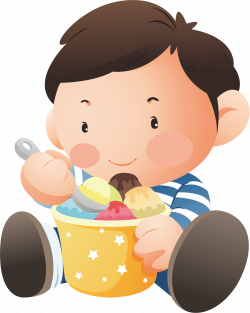Ice cream Chocolate cake Child Eating - Eat chocolate cake for ...